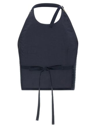 Pinko Rhinestone-Embellished Tank Top - Navy