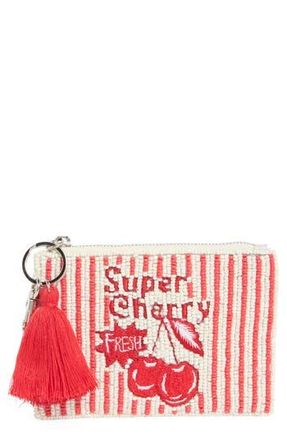 Collection XIIX Beaded Super Cherry Coin Purse in Red at Nordstrom Rack