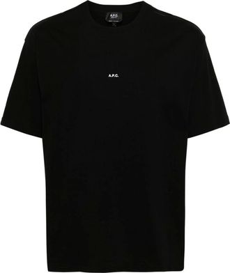 A.P.C. Hombre, Camisetas, Negro, Talla: S