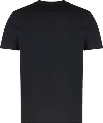 Paul & Shark Mens Cotton Crew Neck T-Shirt Black T-Shirts And Polos