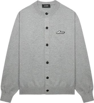 We11done Cardigan con applicazione - Grigio