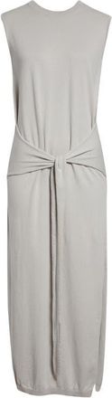 Christophe Lemaire Knotted Cotton Crepe Sweater Dress in Mist at Nordstrom, Size Xx-Small