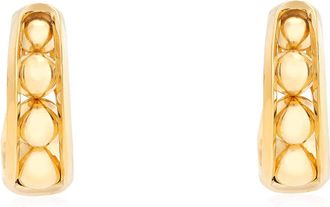 Burberry Gold-Tone Armour Sculptural Stud Earrings