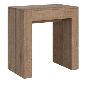 Itamoby Consola extensible 78x47/299 cm efecto madera roble natural