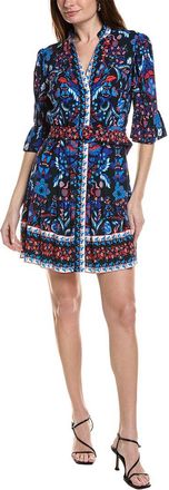 Adrianna Papell Printed Short Flounce Dress