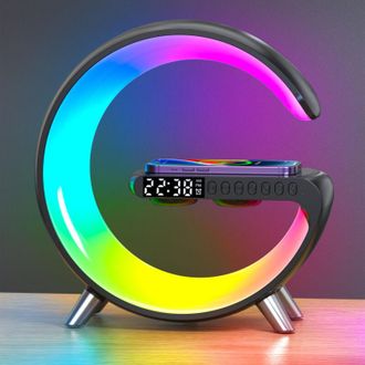 OEM L&aacute;mpara De Carga Inal&aacute;mbrica - L&aacute;mpara De Ambiente Inteligente, Altavoz Bluetooth, Cargador Inal&aacute;mbrico, Luz Nocturna Led - L&aacute;mpara Musical, Bot&oacute;n De 