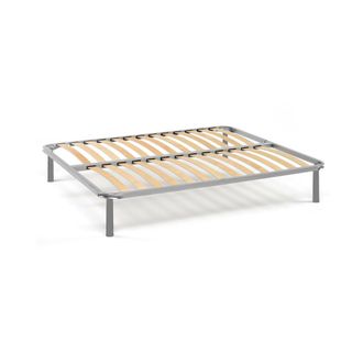 Dmora Dmora - Somier Cuadrado Y Medio Dabasso, Base Ortop&eacute;dica De Contrachapado De Abedul De 13 Lamas, 100% Made In Italy, 120x190h34 Cm