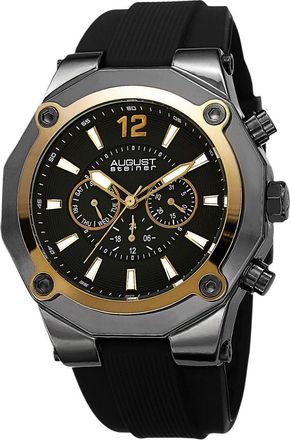 August Steiner Mens Silicone Watch