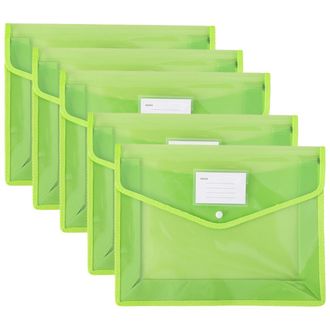 OEM Bolsas Para Documentos Expandibles, Organizadores De Documentos Resistentes, Con Cierre A Presi&oacute;n, Dise&ntilde;o Transparente, Aptas Para Papel Tama&ntilde;o Carta 