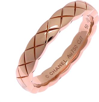 Chanel Pink Gold (18K) Band Ring (Pre-Owned)