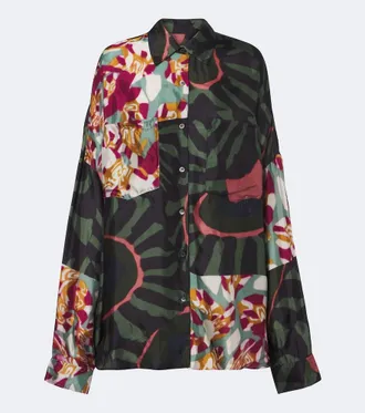 Dries Van Noten Printed twill shirt