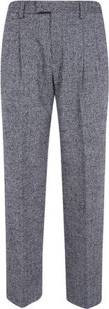 Lardini Le Origini Regular Fit Broeken - Heren - Nette broeken - Zwart - XL - Wol - Broeken