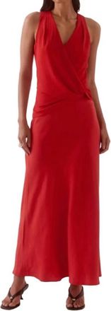 Sovere Lorelee Sleeveless Dress In Cherry