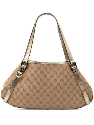 Gucci 2000-2015 GG Canvas Abbey D Ring tote bag - women - Canvas/Calf Leather/Leather - One Size - Brown