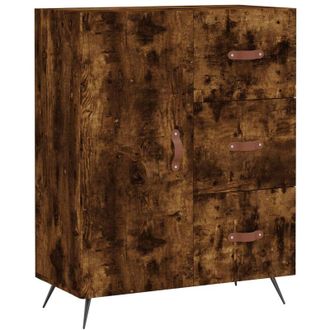 vidaXL Credenza Rovere Fumo 69,5x34x90 cm in Legno Multistrato - Vidaxl