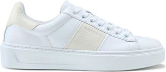スニーカー WOOLRICH Women Sneakers WFW251501 2310 WHITE Women's Classic Court Leather Sneakers with Side Band white
