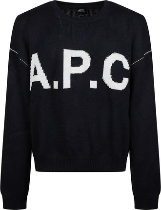 A.P.C. Round-neck Truien - Heren - Ronde hals truien - Blauw - S - Truien & Vesten