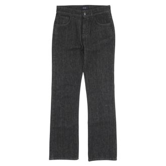 Fay Straight Jeans, female, Black, Size: W25 Buttoned Jeans