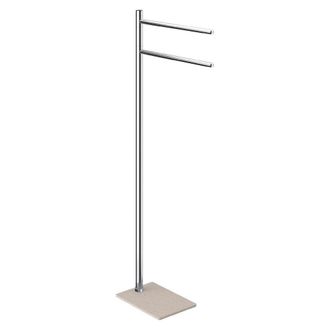 Gedy Gedy - Tr310300000 Toallero De Pie Beige-cromo - Ref: Tr310300000