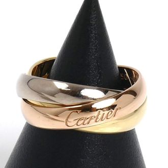 Cartier Pink Gold White Gold Yellow Gold Yellow Gold (18K) Pink Gold (18K) White Gold (18K) Band Ring (Pre-Owned)