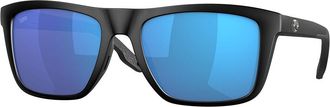 Costa 6S9107 Mainsail Polarized 910701 Mens Sunglasses Black Size 55