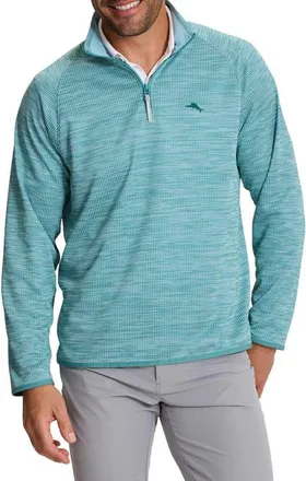 Tommy Bahama Palm Pro IslandZone Performance Half Zip Pullover in Blue Chaise at Nordstrom, Size Xxx-Large