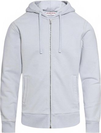 Orlebar Brown Mens Mathers Full-Zip Hoodie In Serenity Blue