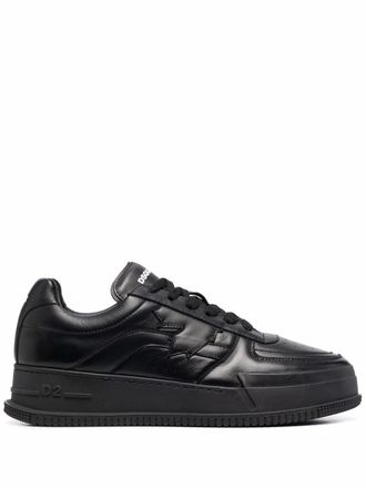 Dsquared2 logo-print lace-up sneakers - Black