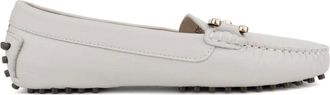 Sergio Moretti Schoenen, Dames, Grijs, 39 EU, Leer, Mocassin