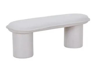 Vente-Unique Panca In Tessuto Beige - Elamiu