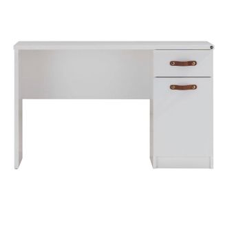 Muemue Escritorio Con Caj&oacute;n Y Puerta Blanco 78x125x59cm
