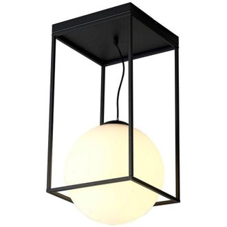 Mantra Inspired Mantra Desigual Semi Empotrado Grande Alto, 1 Luz E27, Negro Mate