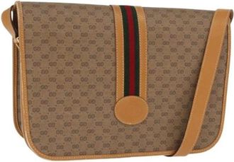 Gucci Pre-owned Cross Body Bags, female, Beige, Size: ONE SIZE Pre-owned Vintage Cross Body Bag