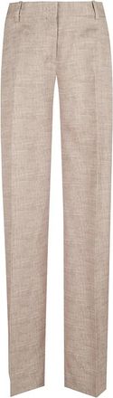 Ermanno Scervino Wijde broek - Dames - Wijde Broeken - Beige - XS - Broeken
