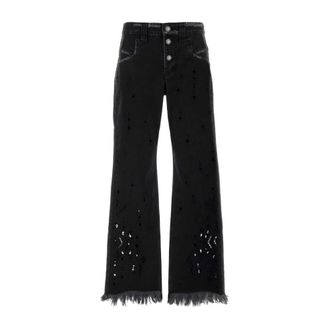 Isabel Marant Isabel Marant, Flared Jeans, female, Black, Size: S Amia Pants