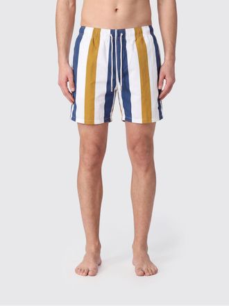 Gallo Shorts da mare in nylon a righe con vita elasticizzata