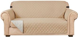 OEM Funda De Sof&aacute; Reversible - Funda Para Muebles Apta Para Mascotas Con Banda El&aacute;stica, Impermeable (caqui)