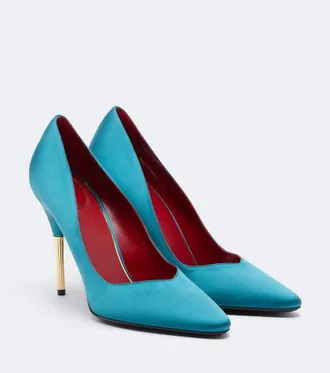 Valentino Garavani Enigme satin pumps