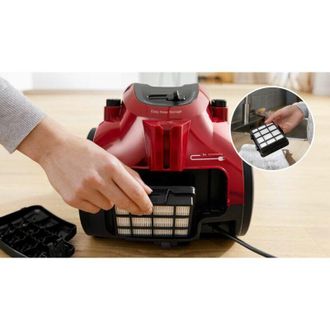 Bosch BGC05AAA2 Aspirapolvere senza sacco - 78dB - Capacit&agrave; del contenitore 1.5L - Filtro hepa 12 lavabile