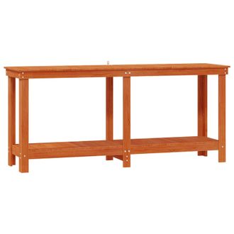 vidaXL Banco De Trabajo Marr&oacute;n Cera 180 X 50 X 80 Cm Pino Macizo Vidaxl