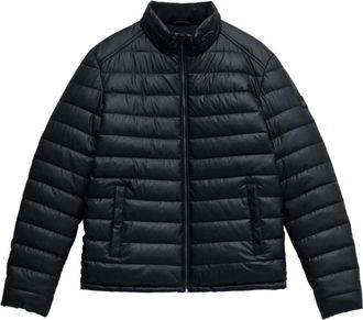 Salsa Steppjacke SALSA Salsa Jeans Steppjacke Light Padded PU Leather Jacket, Herren, Gr. M, schwarz, Obermaterial: 100% Polyurethan PU., Jacken Steppjacke