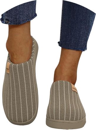 Generic 2026 Mens Slippers Winter for Indoor Warm Fleece Lined Comfortable Cozy Home Footwear with Odor Technology (Army Green, 11-12)