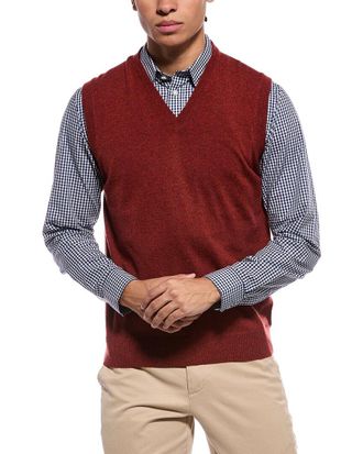 N.Peal N.Peal Westminster 100% Cashmere V-Neck Sweater Vest