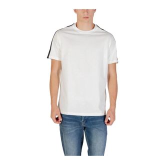 A|X Armani Exchange Katoenen T-shirt met korte mouwen en ronde hals - Heren - T-shirts - Wit - 2XL - Katoen - Tops