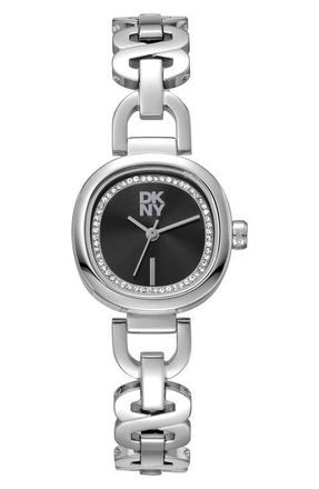 DKNY L 139 Bracelet Watch in Black/Silver at Nordstrom