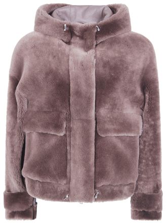 BLANCHA Jacket Hooded Straight Merino Shearling Jacket