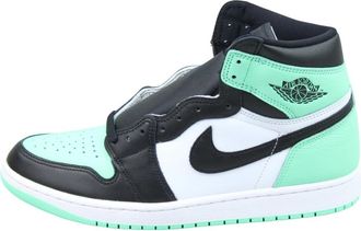 Nike Jordan Green Glow Retro High OG Sneakers - Heren - Fitnessschoenen - Groen - 47 EU - Leer - Fitness