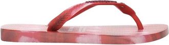 Isabel Marant Schoenen, Dames, Rood, 39 EU, Leer, Maxi Puffed Studs Flip Flop