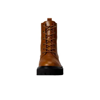 Madewell Cambrie Lace-Up Boot Leather English Saddle NG667-219 Womens