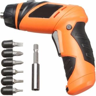 Trade Shop Trade Shop - Mini Trapano Elettrico Compatto A Batteria Ricaricabile 6v Wireless Cordless Cacciavite